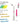 Kukoyo Pasta Paint Sticks For Kids, Mess Free 10 Colors Drawing Markers, Retractable Crayon Highlighter, Non-toxic, Tempera Draw Sticks for Kids and Students. Japan Import (KE-SP15-10)