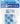 Kokuyo 2 Pack Kado-Keshi Plastic Erasers, Petit Type, White and Blue, Japan Import (Keshi-U750-1)