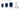 KOKUYO Campus Twin Ring Notebook, Business Type, Dot B 6mm Ruled, A6, 50 Sheets, 21 Lines, Navy Cover, Japan Import (SU-T153BT-DB)