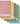 KOKUYO Spiral Lined Notebook, 5 Pack 10'' x 7'' Pastel Journal B5 Campus Soft Ring Notebooks with Dot 7 mm Ruled, 40 Sheets, 1 Subject Notebook, Note Taking for School. Japan Import (SU-S111AT)
