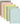 KOKUYO Sooofa Soft Ring Notebook, 0.2 inch (4 mm) Grid Ruled, 80 Sheets, B6 Deformation, Set of 5 Colors, Japan Import (SU-SV748S4)