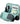 KOKUYO Pencil Case Pouch, Haco-Biz Standing Pen Pouch Bag, Foldable Stand up Pencil Holder Organizer, Large Capacity Portable Pencil Box for School Supplies, Black x Green, Japan Import (KAHA-HB11D)