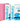 KOKUYO 5 Subject Spiral Notebook, Campus B5 Refillable Journal with 5 Tab Dividers, 200 Sheets in 6mm Dotted Ruled Loose Leaf Paper, Pink, Japan Import (RU-P333NP & NO-S836BT)