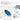 KOKUYO Glue Tape for Scrapbooking, 52.5 Ft x 0.33 in Double Sided Tape Roller for Crafts, Blue Dot Pattern Tape Runner, Adhesive Scrapbook Supplies. Japan Import (TA-DM400-08)
